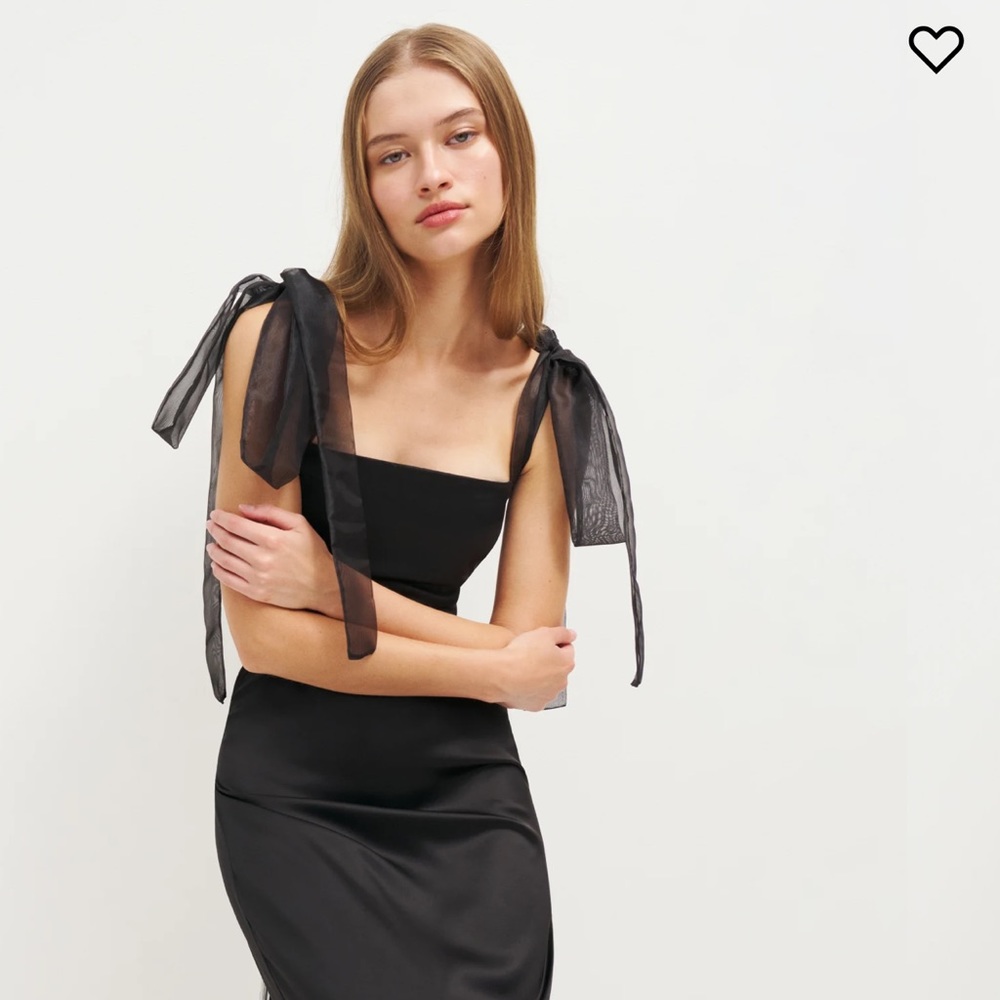 Black tie reformation dress